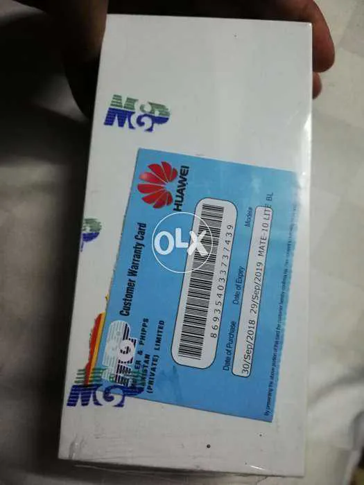 Huawei mate 10 lite with full warranty