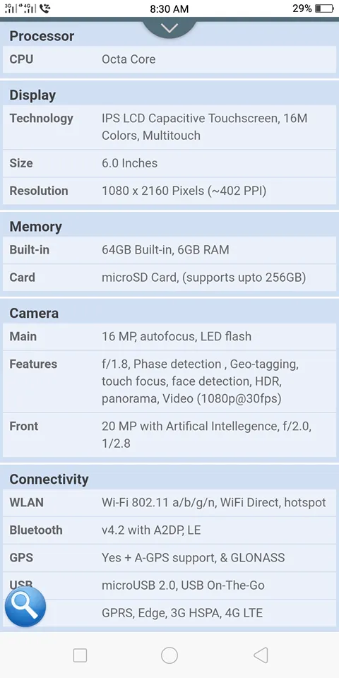 Oppo F5 6GB Ram 64 Memory for Sale - photo 2