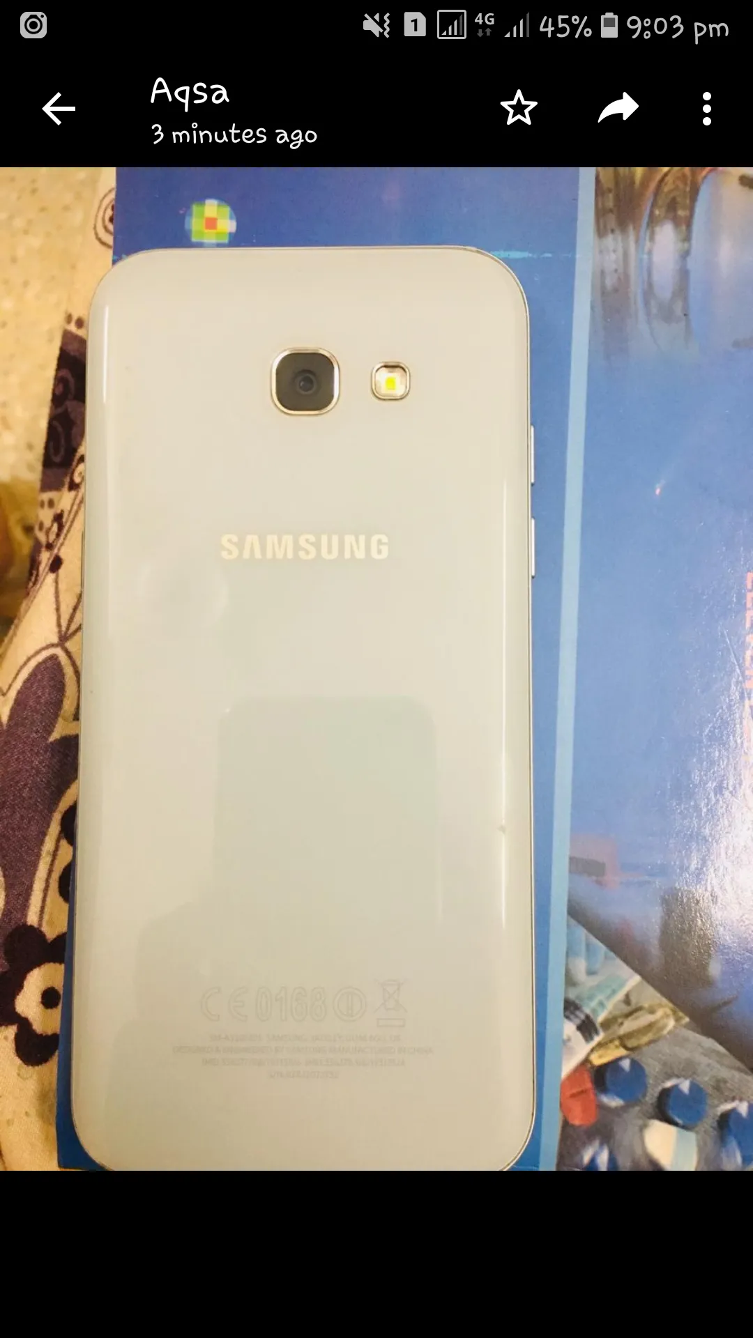 Sky blue colour with glass back - photo 1