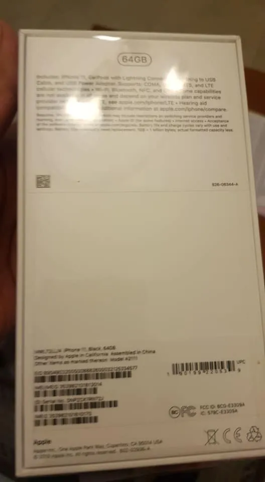 Iphone 11 Black 64 gb Brand New - photo 1
