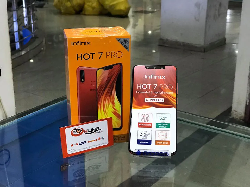 INFINIX HOT 7 PRO BOX PACK GENIUN  4GB Ram 64GB Rom 03452914221