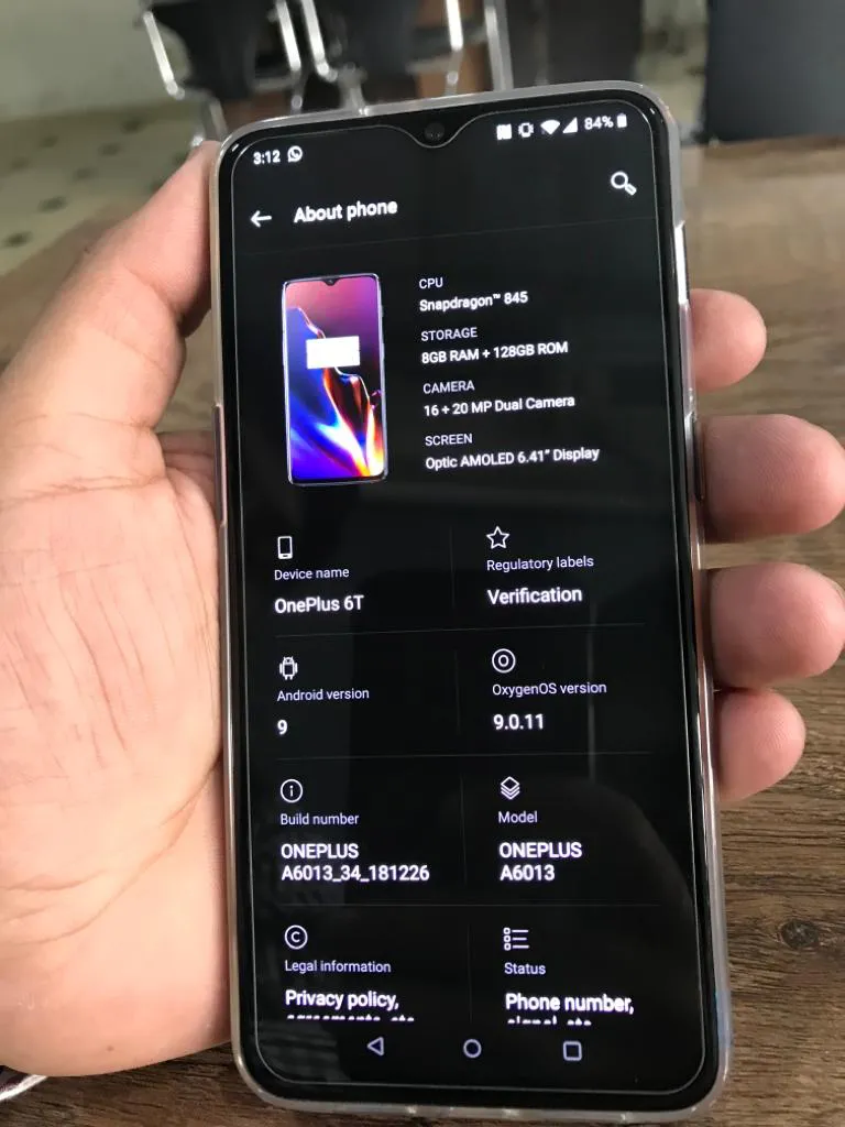 OnePlus 6t for sale in Mint/brand new condition - photo 2