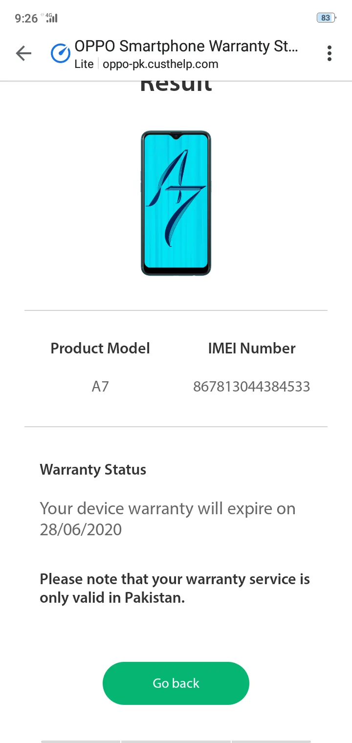 Oppo A7 good condition - photo 1