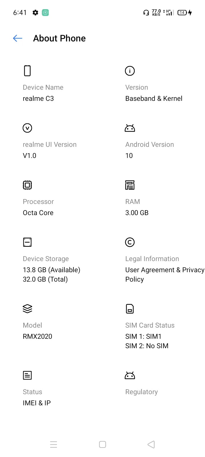 Realme C3 New  2day use - photo 1