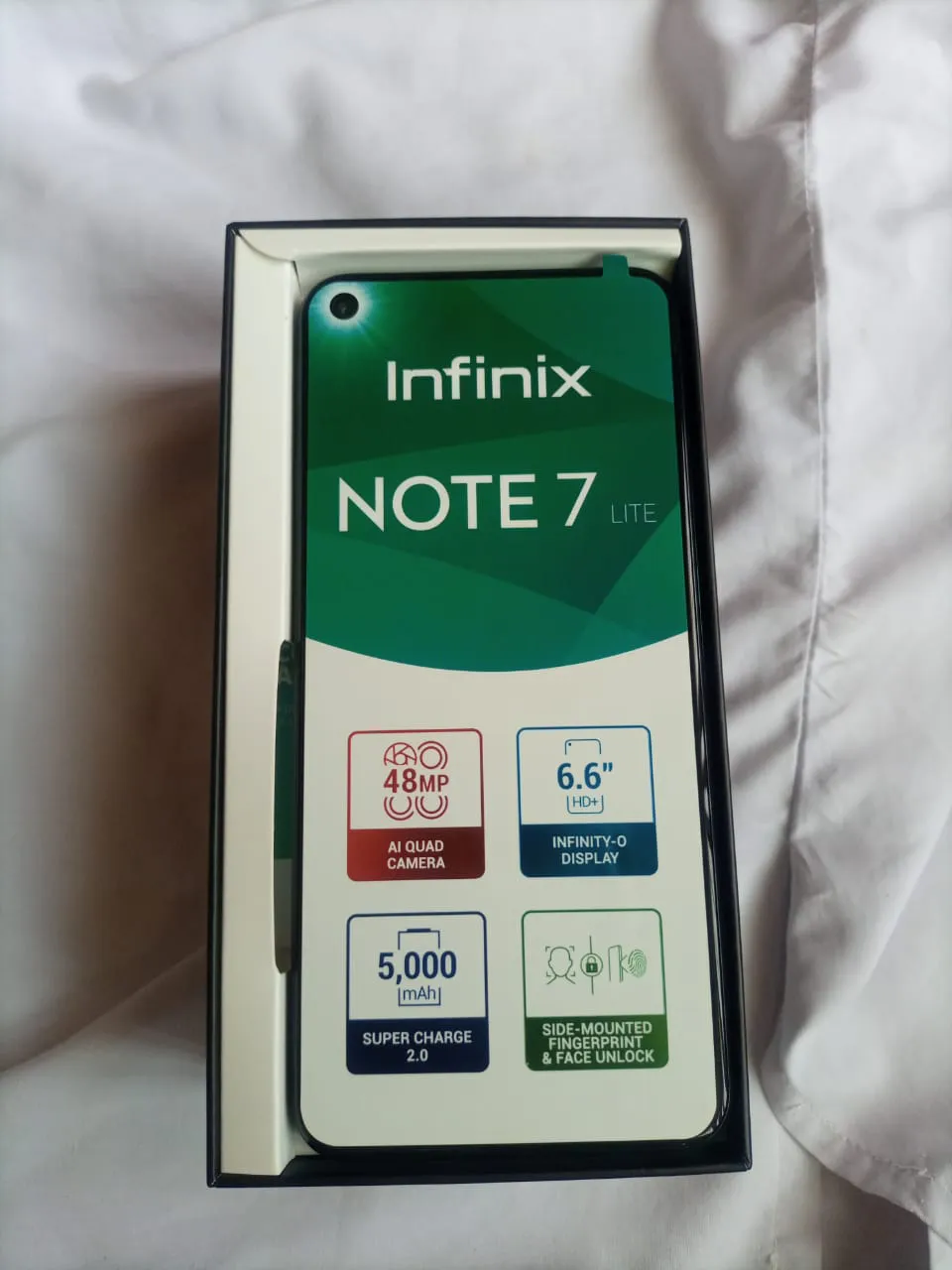 Infinix note 7 lite 4gb 128gb only 6days used best for pubg - photo 1