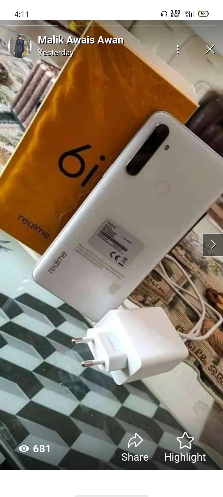 Realme 6i just box open - photo 1