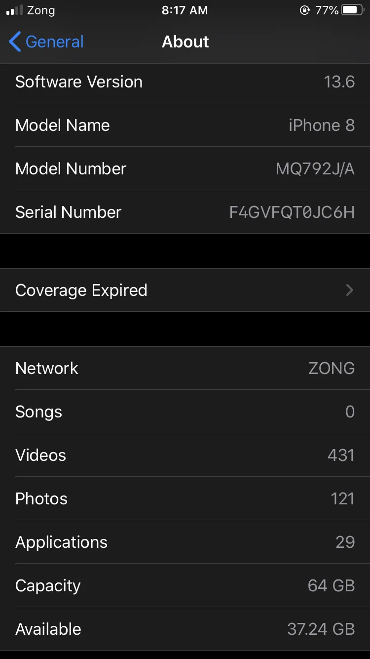 iPhone 8 (64gb) NON PTA