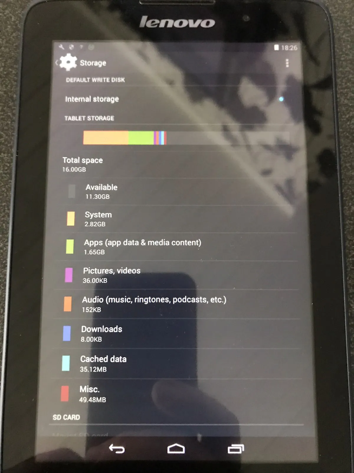 Lenovo A3500-F tablet - photo 2