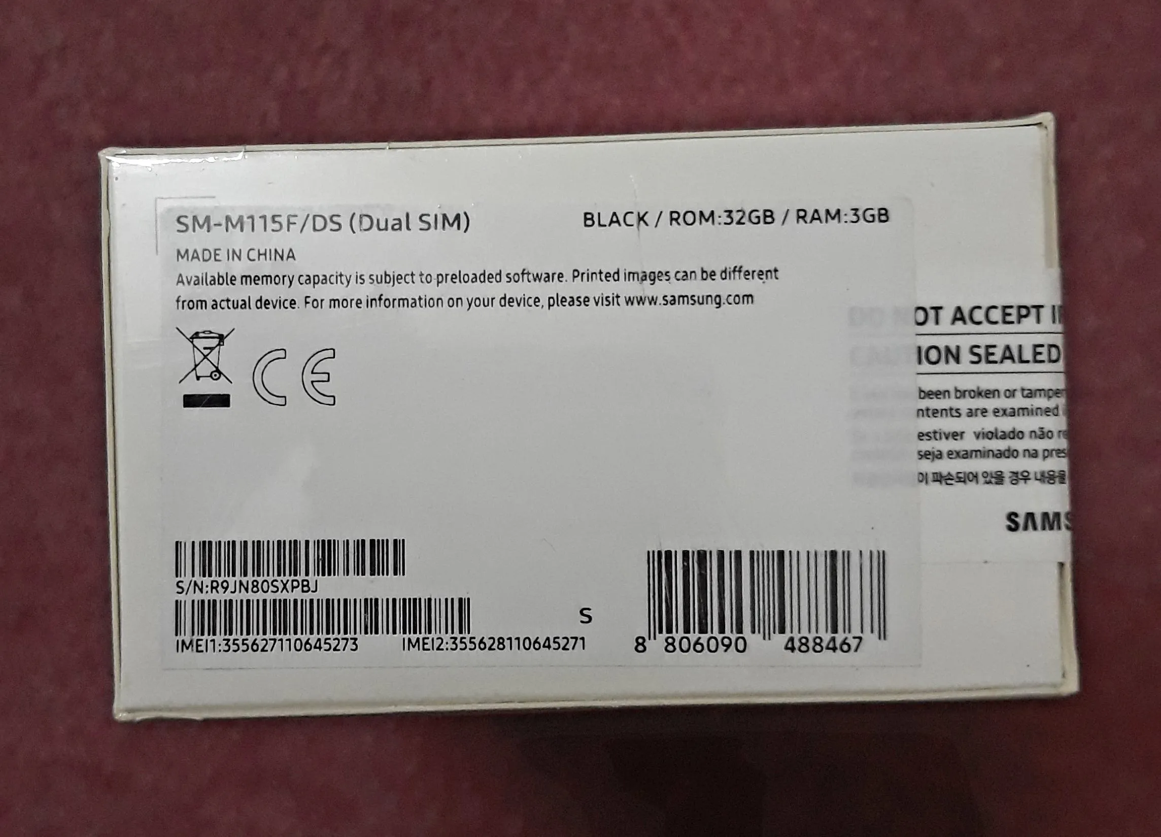 SAMSUNG GALAXY M11 UNBOXED BLACK - photo 2