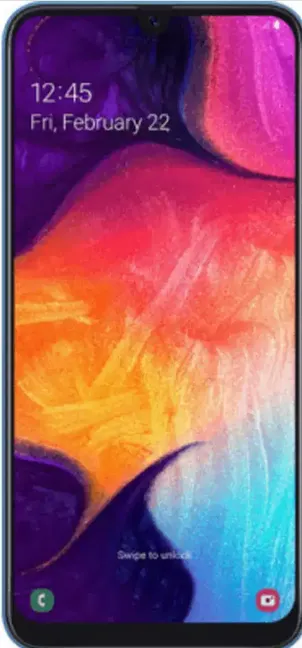 SAMSUNG A50 MOBILE WITH BOX AND GOLDCARD JUST USED 6 MONTHS - photo 1