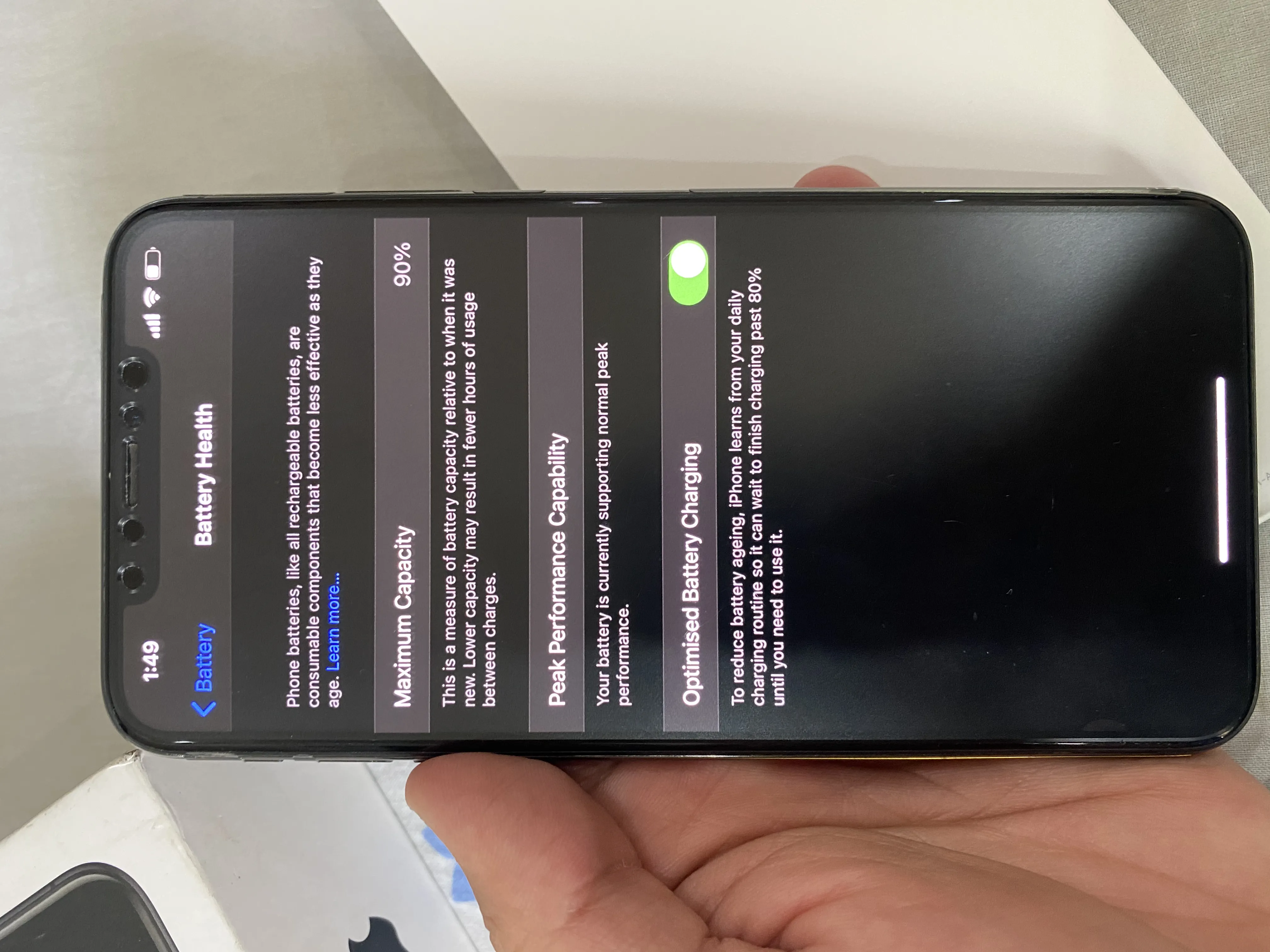 Xs max 256gb pta approved USA model all accessories 90 percent health - photo 2