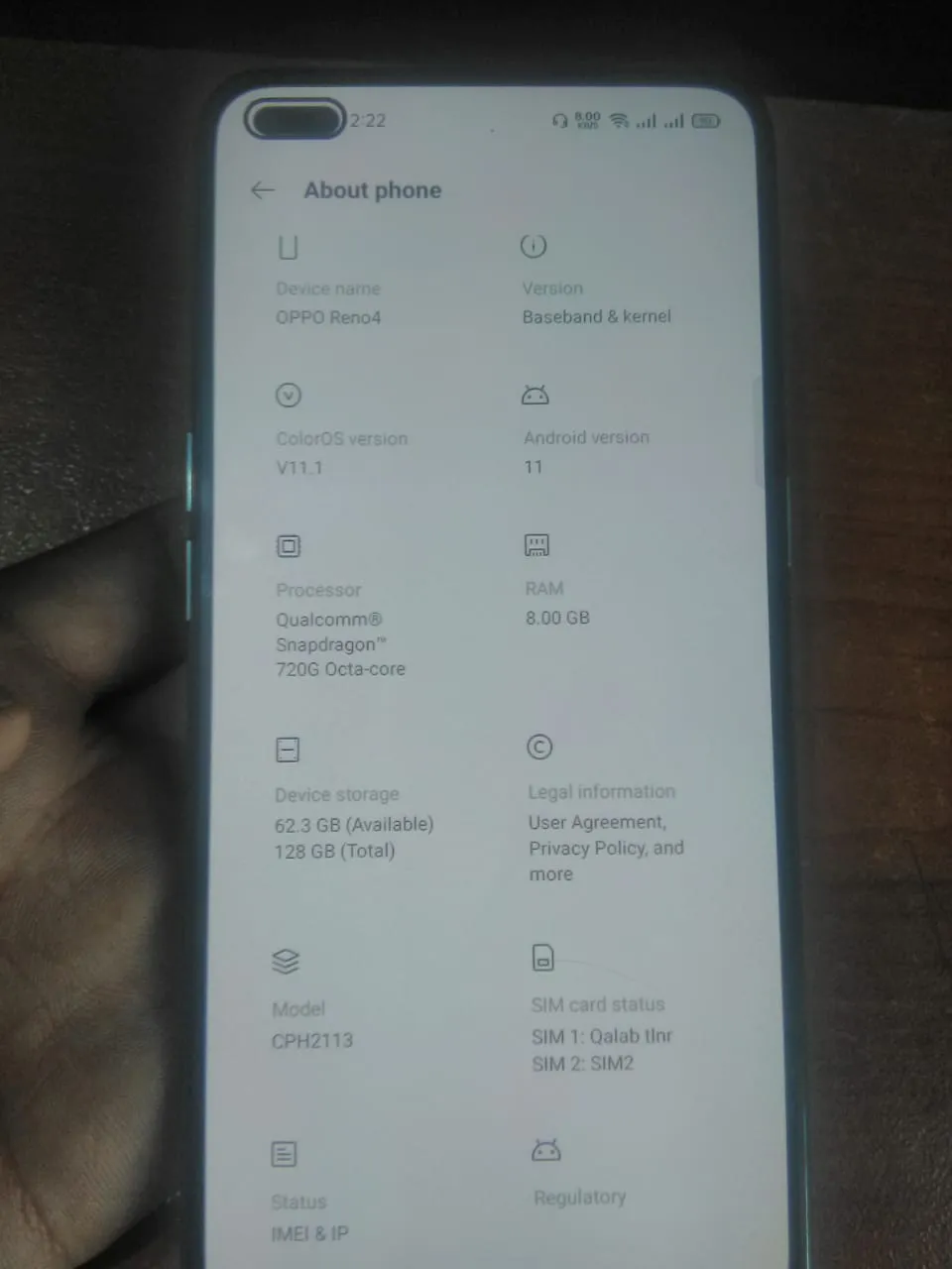 Oppo reno 4 8gb/128 - photo 3