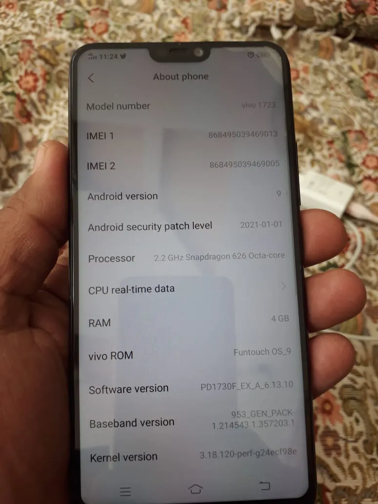Vivo V9 (4/64) complete box and accessories - photo 3