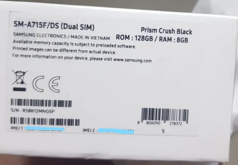 Samsung A 71 - Box Pack - photo 1