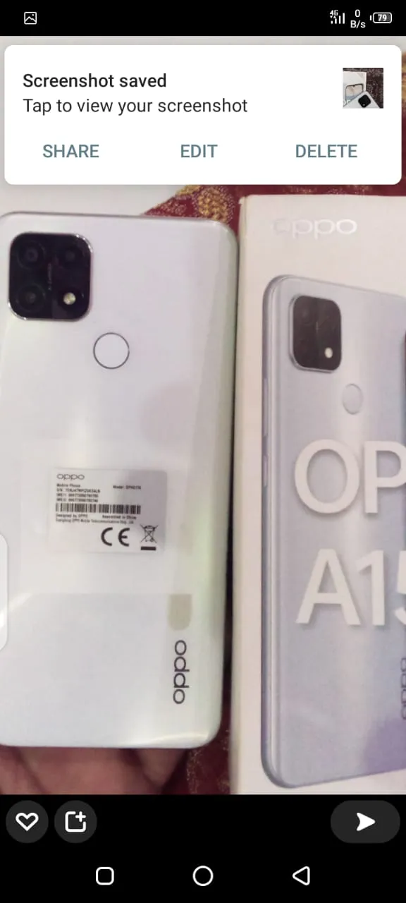 OPPO A15s for sale in fancy white - photo 2