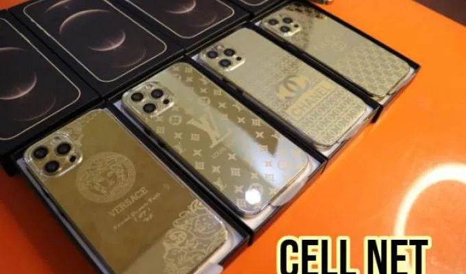 Iphone 12 pro max gold plated clone - photo 1