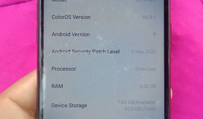 Oppo A1k