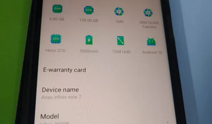 INFINIX NOTE 7 6/128 - photo 2