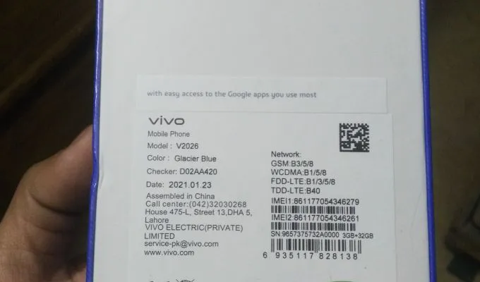 PIN PACK VIVO Y 12s 3/32 For Sale - photo 2