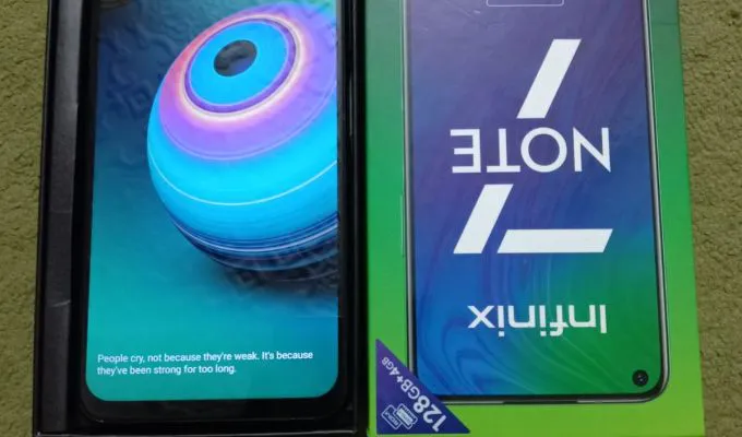 Infinix note 7 with box best phone in this rate - photo 3