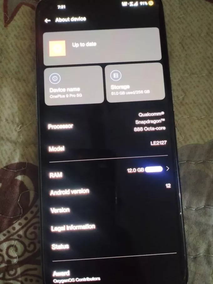 One Plus 9pro 5G 12GB RAM 256GB Rom - photo 3