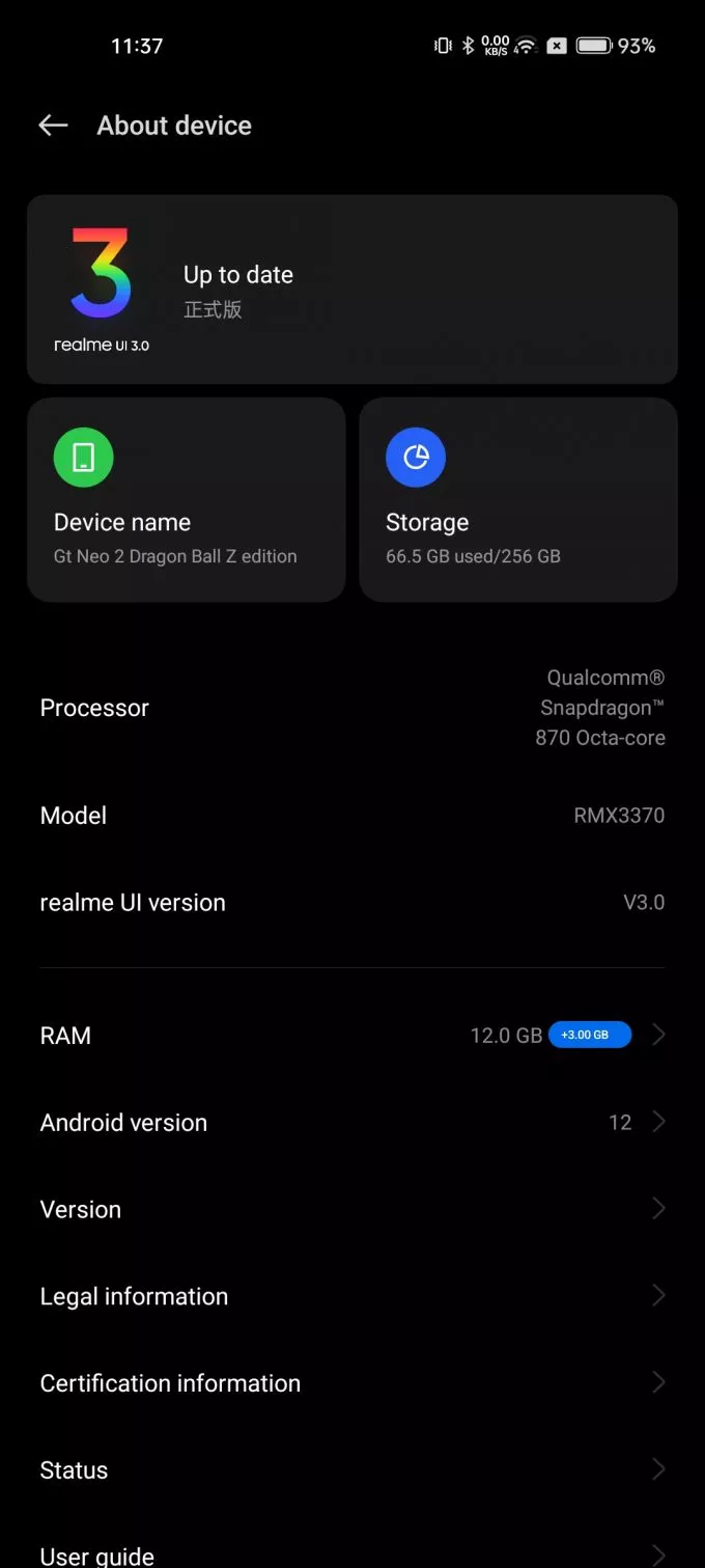 Realme Gt neo2 Dragon boll z special addition - photo 1