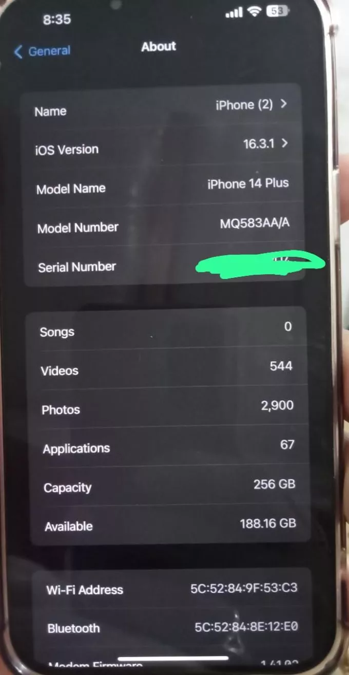 iPhone 14 plus 256 GB 100% batry health - photo 2