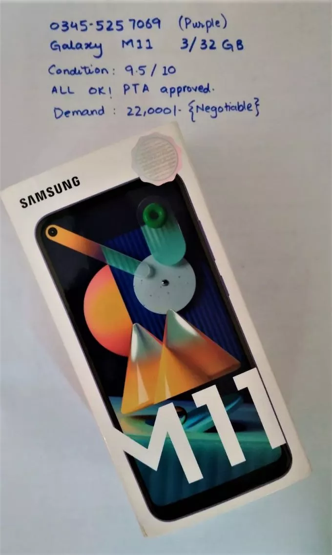 Samsung Galaxy M11 3/32 GB DUAL SIM PTA Approved 9.5/10 - photo 2