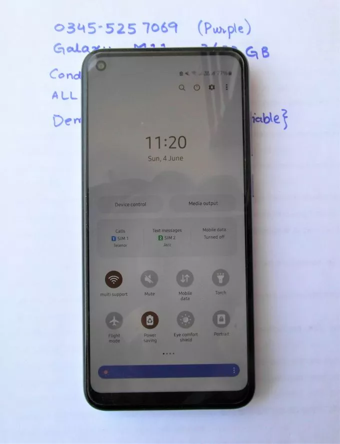 Samsung Galaxy M11 3/32 GB DUAL SIM PTA Approved 9.5/10 - photo 3
