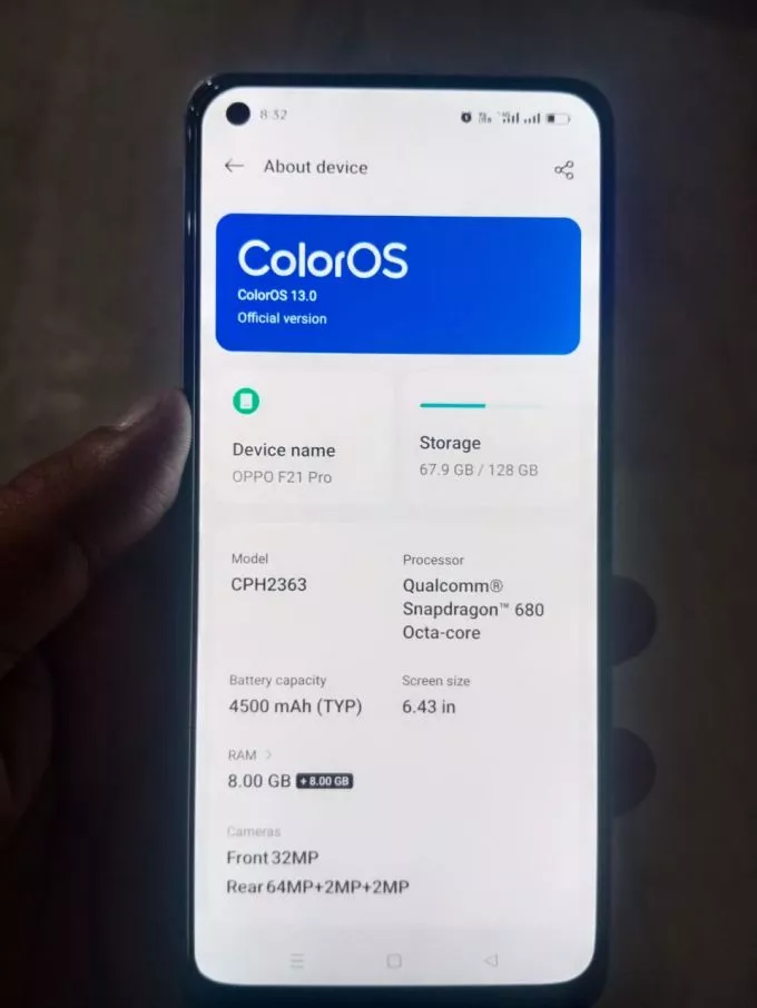 OPPO F21 Pro with Box & Accessories - photo 2