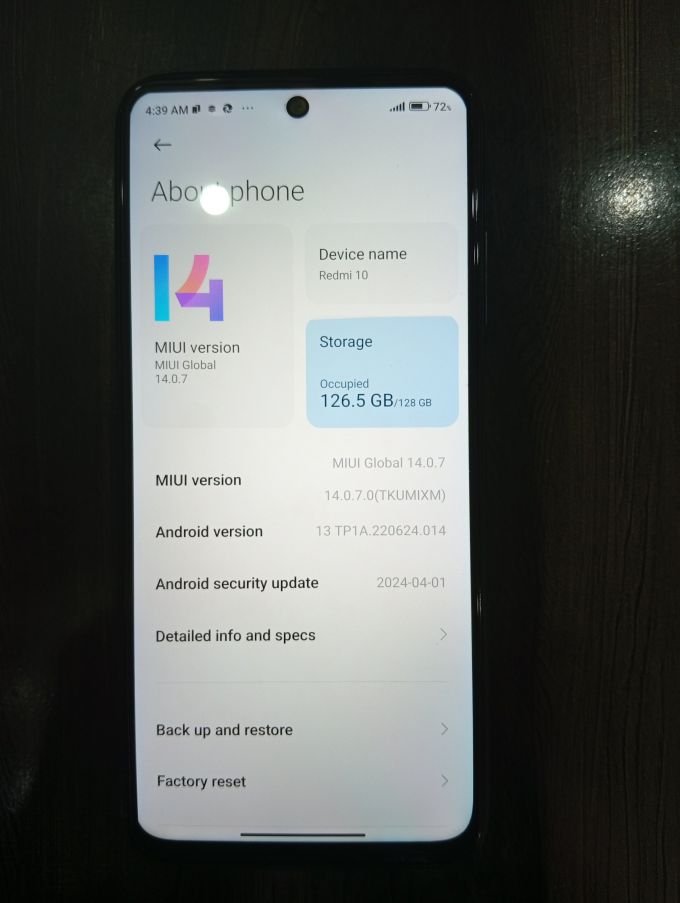 Redmi 10 6GB/128GB – Full Clean – Box & Original Charger – Urgent Sale - photo 1