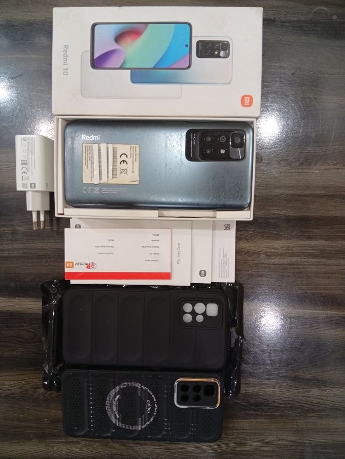 Redmi 10 6GB/128GB – Full Clean – Box & Original Charger – Urgent Sale - photo 1