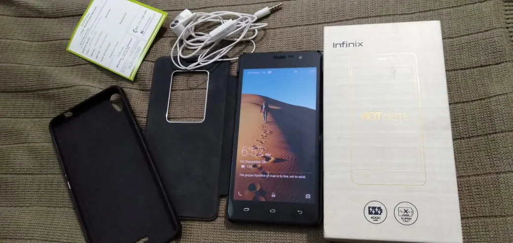 Infinix Hot Note Grey 1.4 GHZ Octa-Core 4000 mAh Battery 1 GB Ram - photo 1