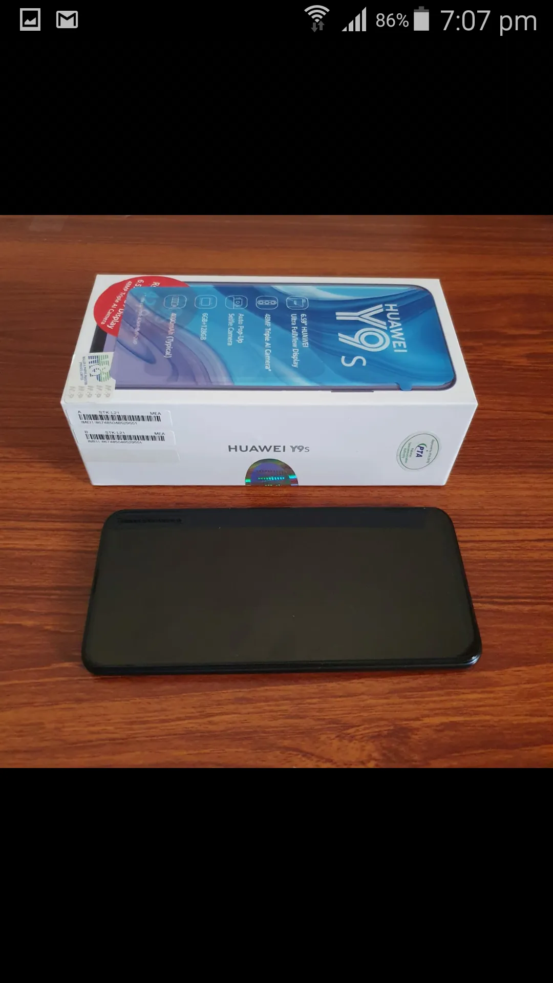 Huawei Y9s Black in brand new comdition - photo 1