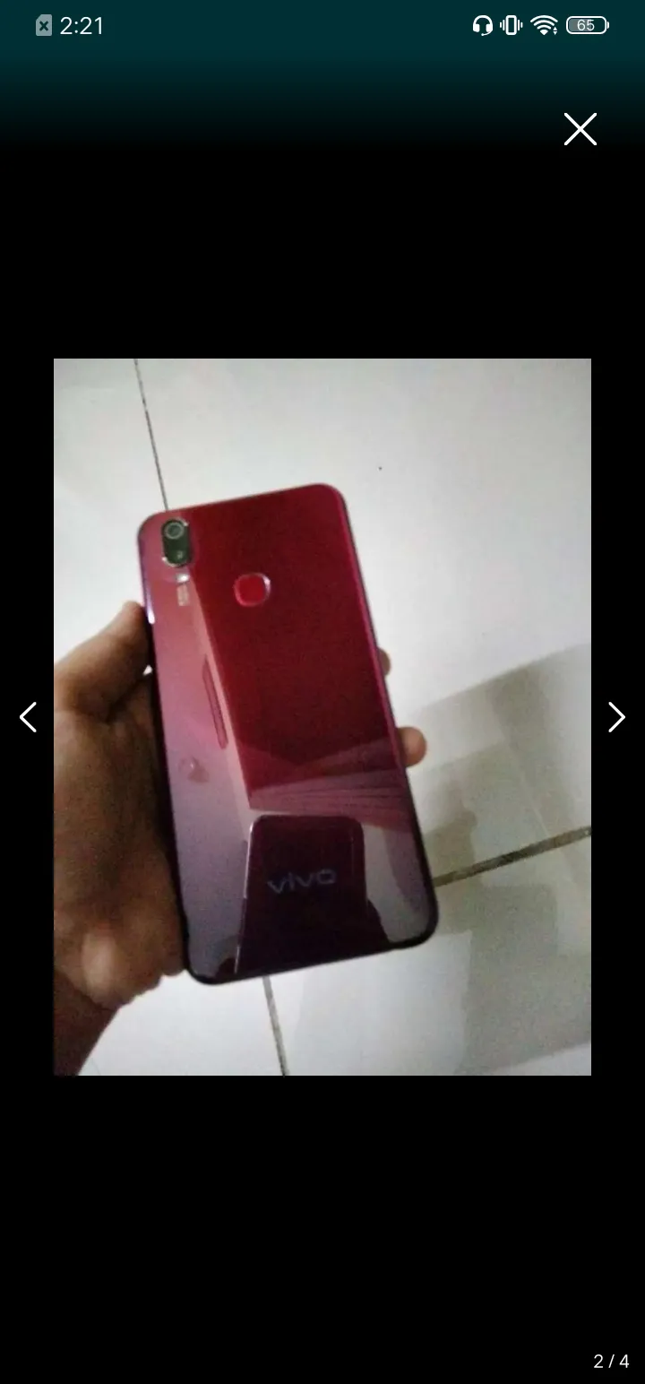 vivo red colour and face lock 10 to 10 condition - photo 1