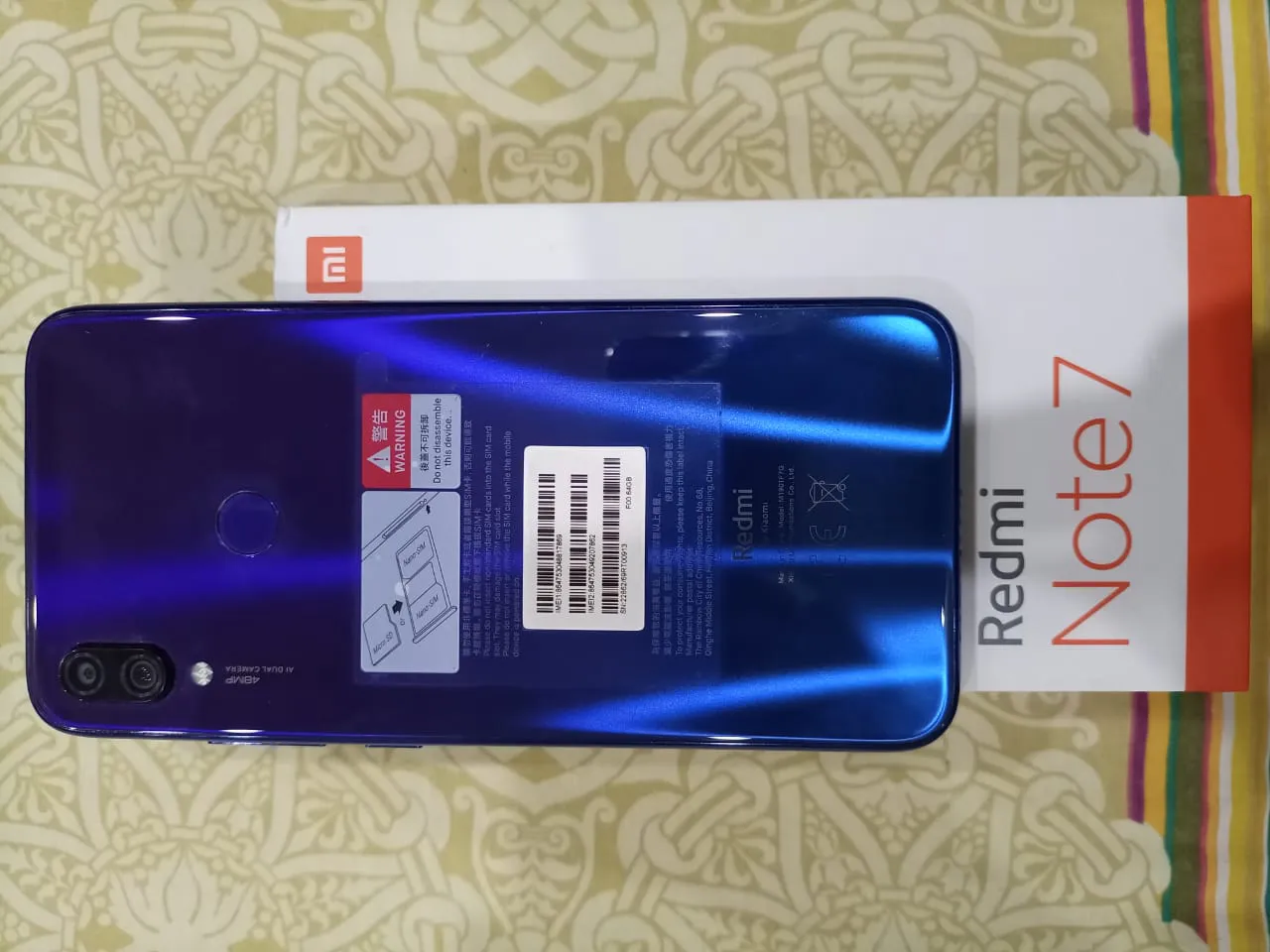 Mi Xiaomi redmi note 7 4/64gb global version neptune blue 10by10 - photo 3
