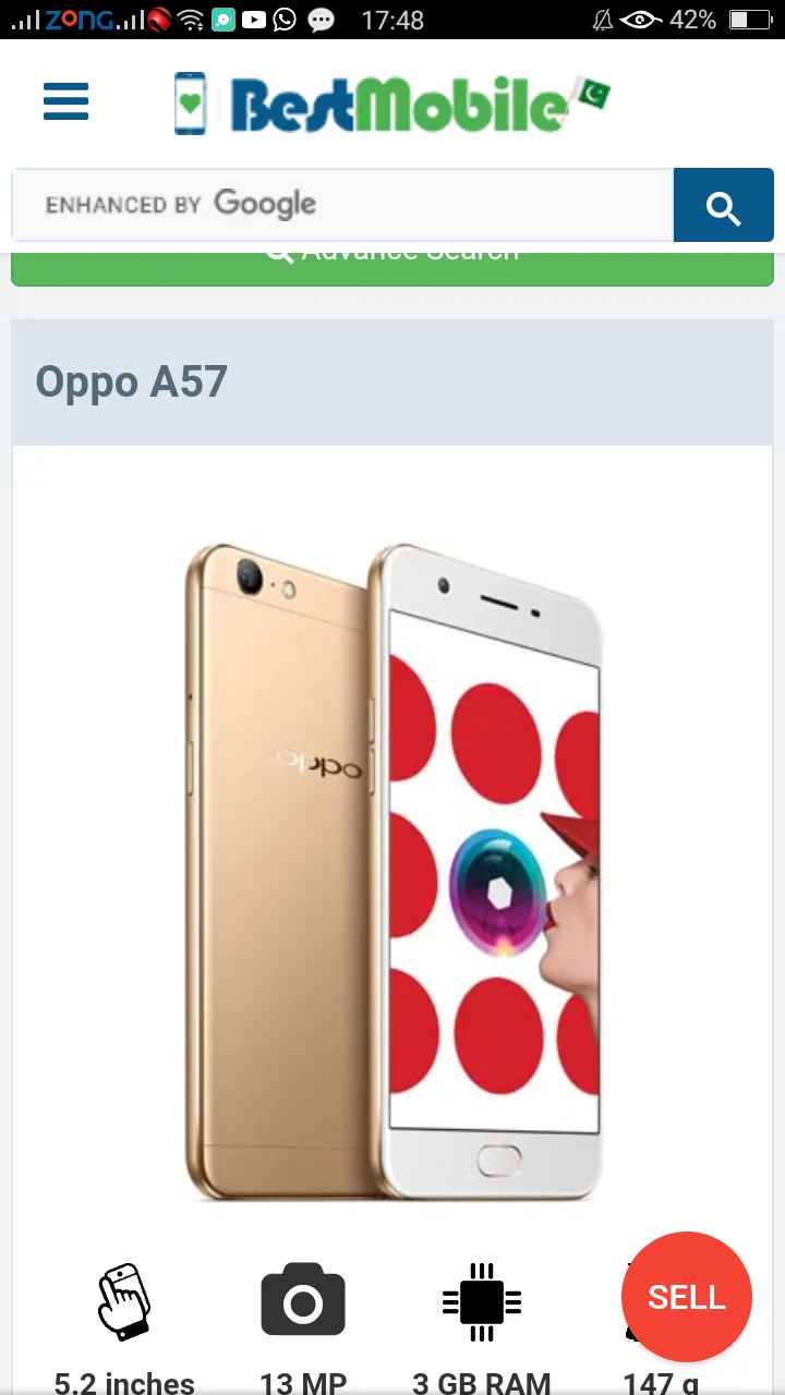 Oppo A57 mobile for sale - photo 1