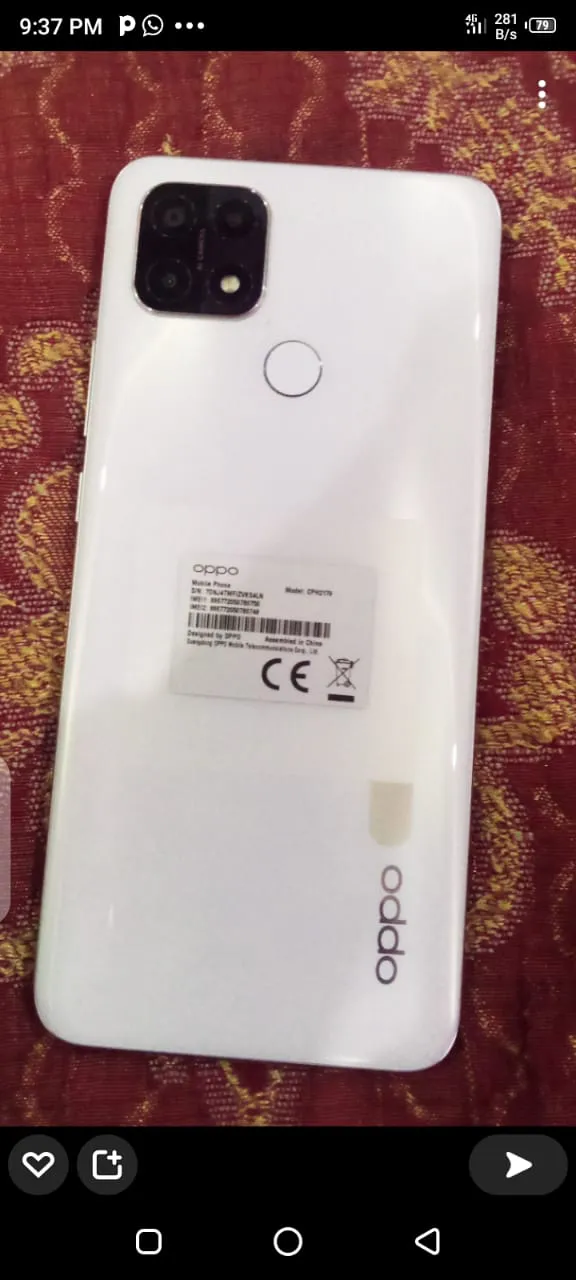 OPPO A15s for sale in fancy white - photo 1