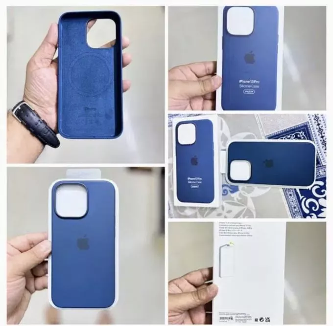 Iphone 13 Pro Silicone Case - Abyss Blue - photo 1