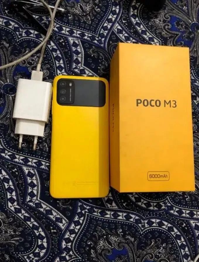 Poco M3  4/128  in 10/10 with box and fast charger - photo 1