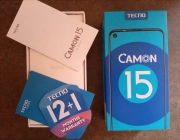 Tecno Camon 15 - With 4 free cases 10/10 condition - Photos