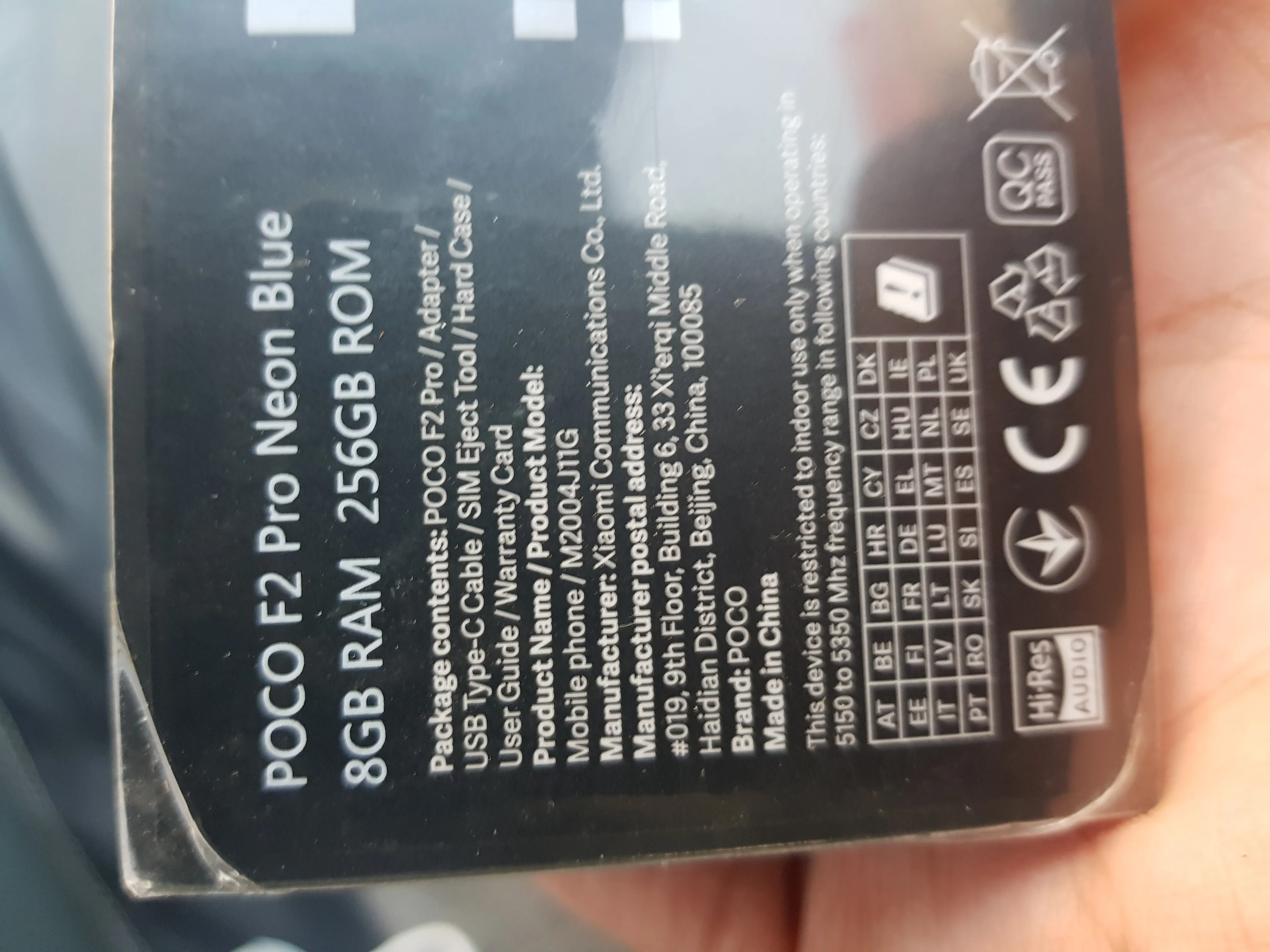 Xiaomi POCO F2 Pro - Snapdragon 865 256GB (PIN PACK UNOPENED) PTA approved - photo 1