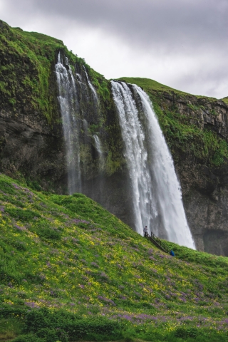 Seljalandsfoss Waterfall  free mobile background