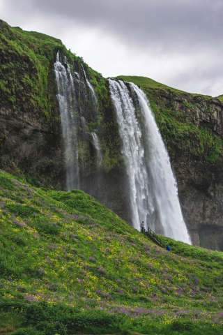 Seljalandsfoss Waterfall mobile wallpaper