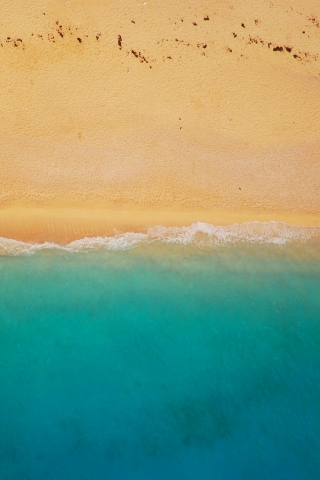 Bird eye view Beach