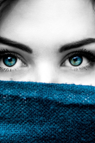 Blue eye girl - Download Mobile wallpaper