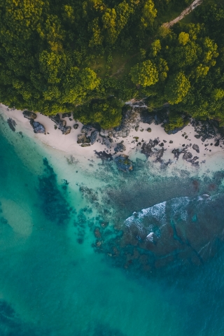 Beach on green Mountain