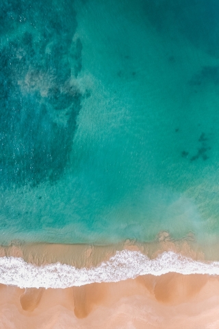 Aerial Blue Beach view