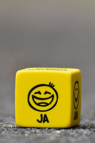 Smiley Cube mobile wallpaper