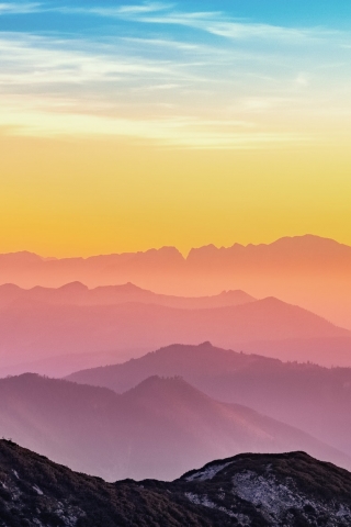Colorful Mountains mobile wallpaper